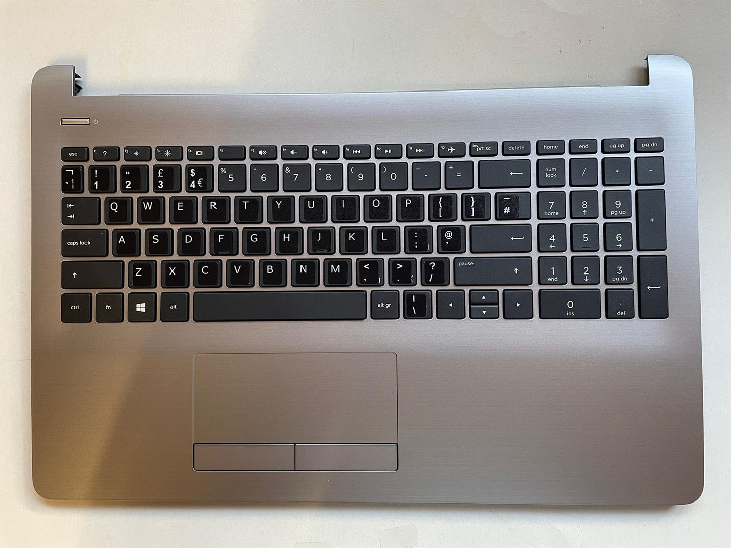 HP 255 G6 250 G6 Silver 929904-031 English UK Keyboard Palmrest STICKER NEW