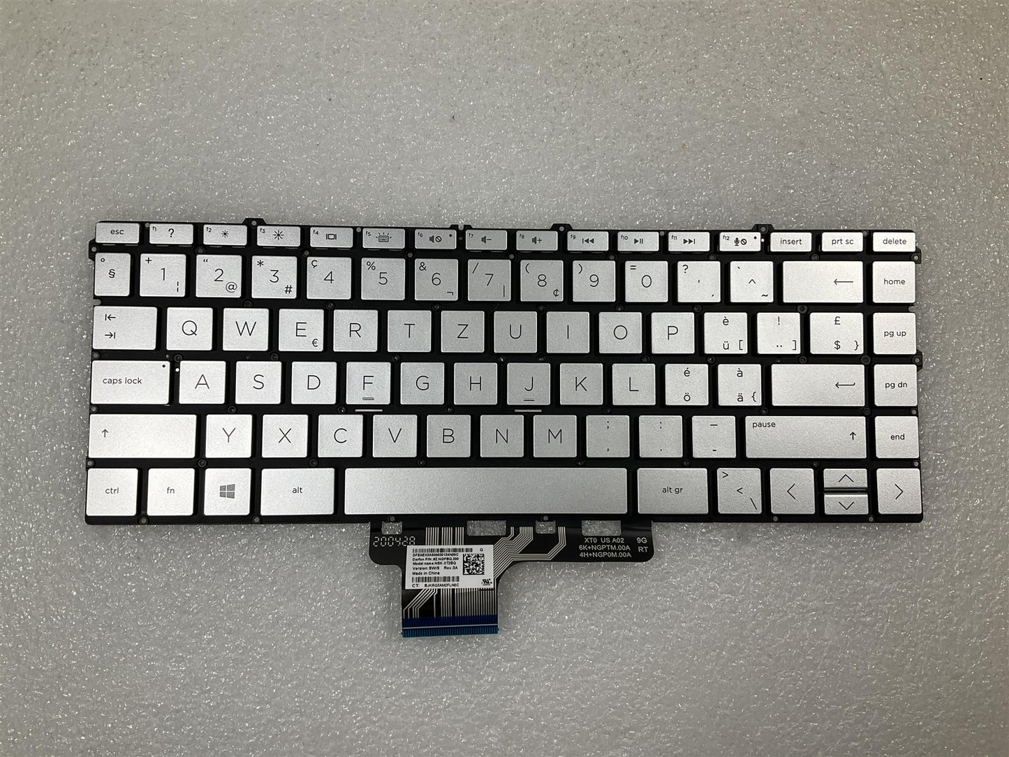 HP SPECTRE X360 13-AW 13T-AW L77433-BG1 L73750-BG1 SWISS Switzerland Keyboard