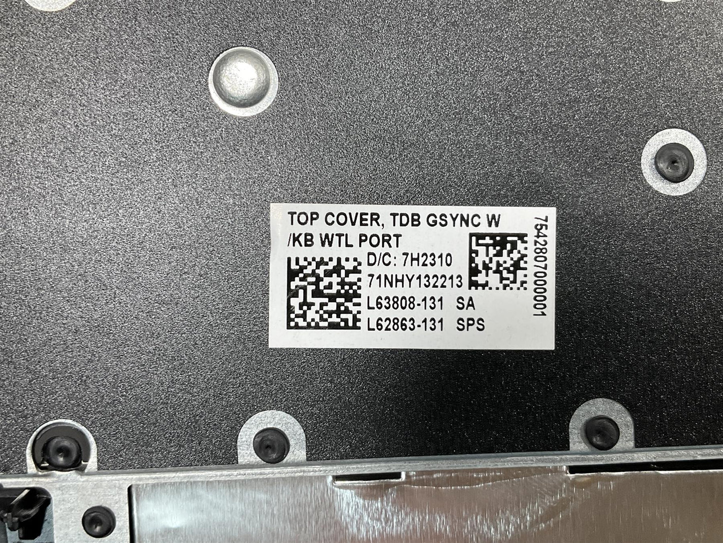 HP Omen 17-CB L63808-131 L62863-131 Portuguese Portugal Keyboard Palmrest NEW