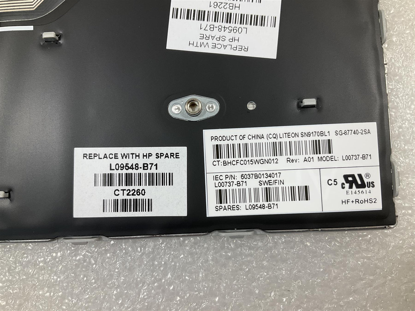 for HP ProBook 640 645 G4 G5 L09548-B71 Swedish Finnish Backlight Keyboard NEW