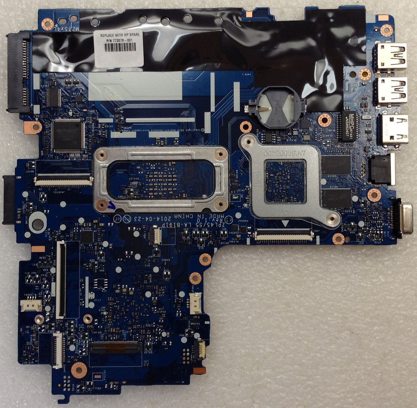 HP ProBook 455 G2 AMD A8-7100 A76M R6 M255DX 773078-001 501 601 Motherboard PELTBJ21W7PNWZ 45198832L35 ZPL45/55 LA-B191P MEN1050421H AM159000400 AMD A76M FCH chipset NEW