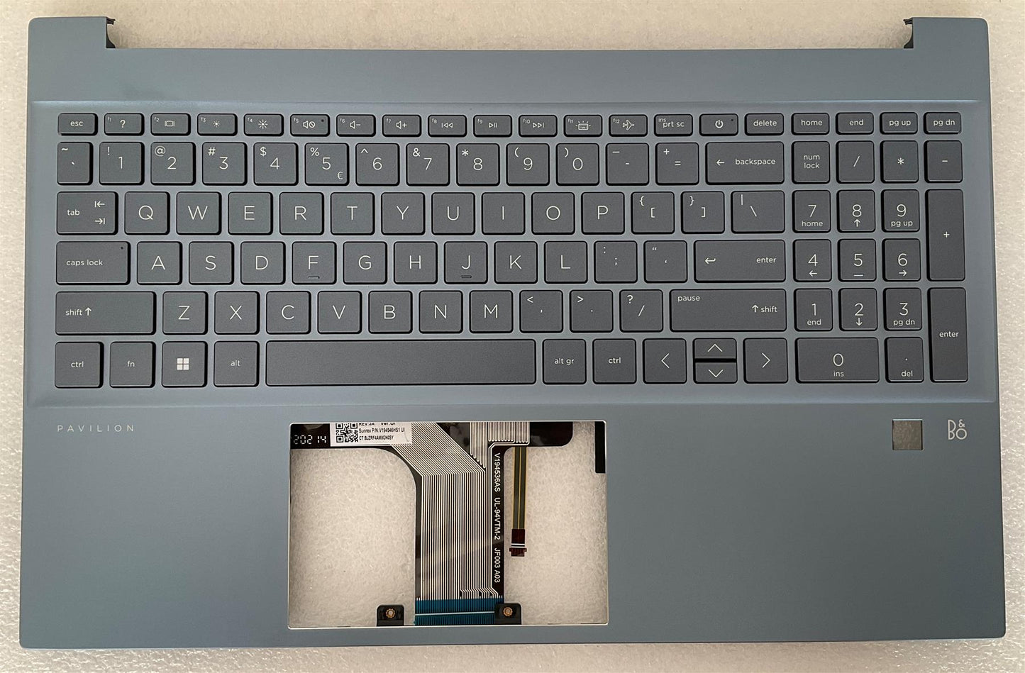 HP Pavilion 15-EG 15-EH M14600-B31 M08918-B31 US International Keyboard Palmrest