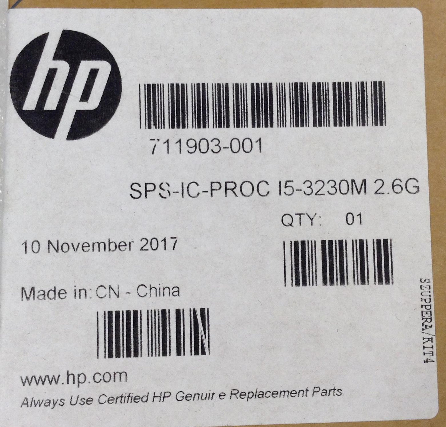 HP 711903-001 Intel Core i5-3230M i5 3230m CPU Processor 2.6GHz Ivy Bridge 3MB