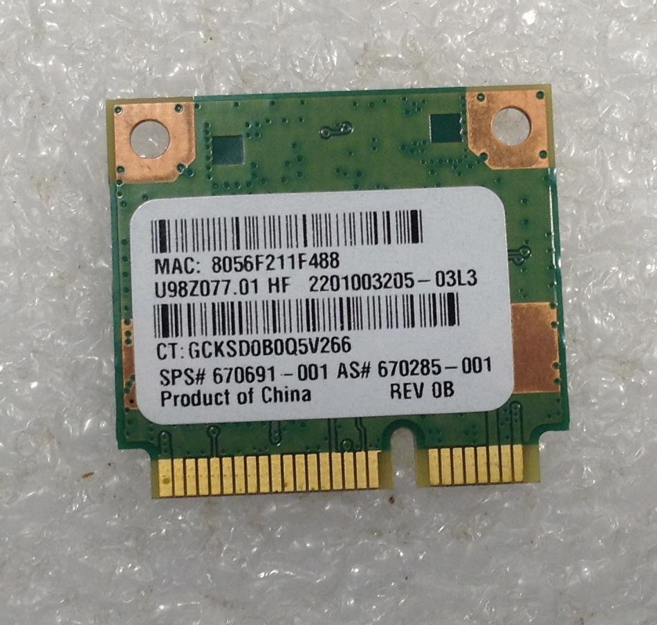 HP 670691-001 RT5390 Wireless Card Wifi HP 1000 2000 250 255 4341 4440s NEW
