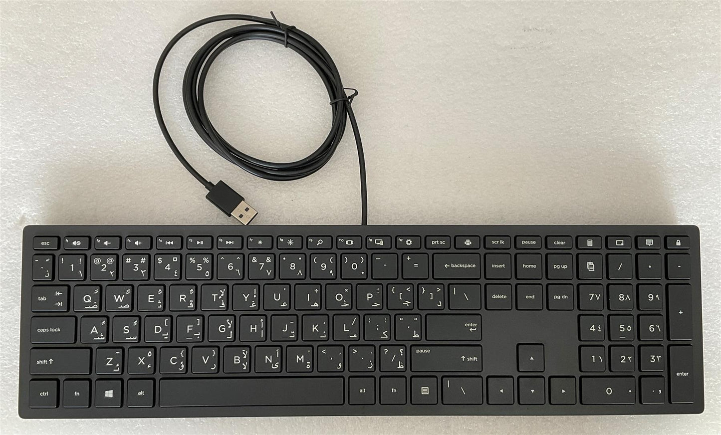 For HP Lifestyle TPC-P001K 928923-171 Arabic American Layout USB Keyboard NEW