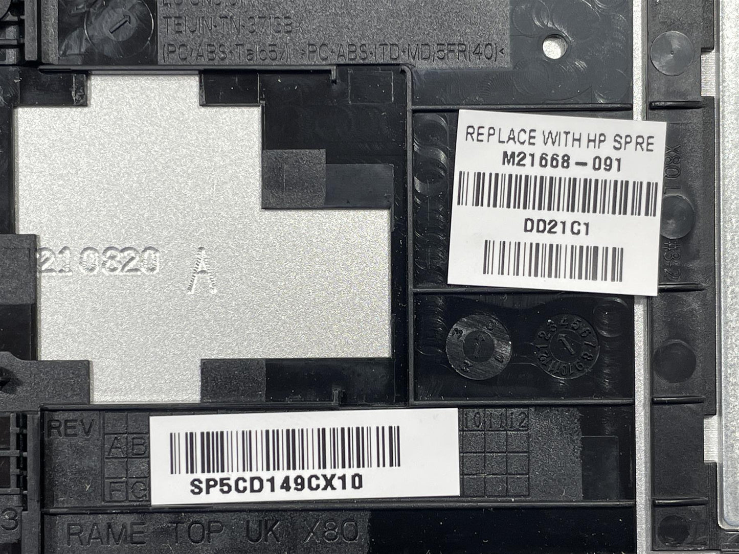 For HP ProBook 630 G8 M21668-091 Norwegian Norway Palmrest Keyboard BL Top Cover We are sending M21670-091