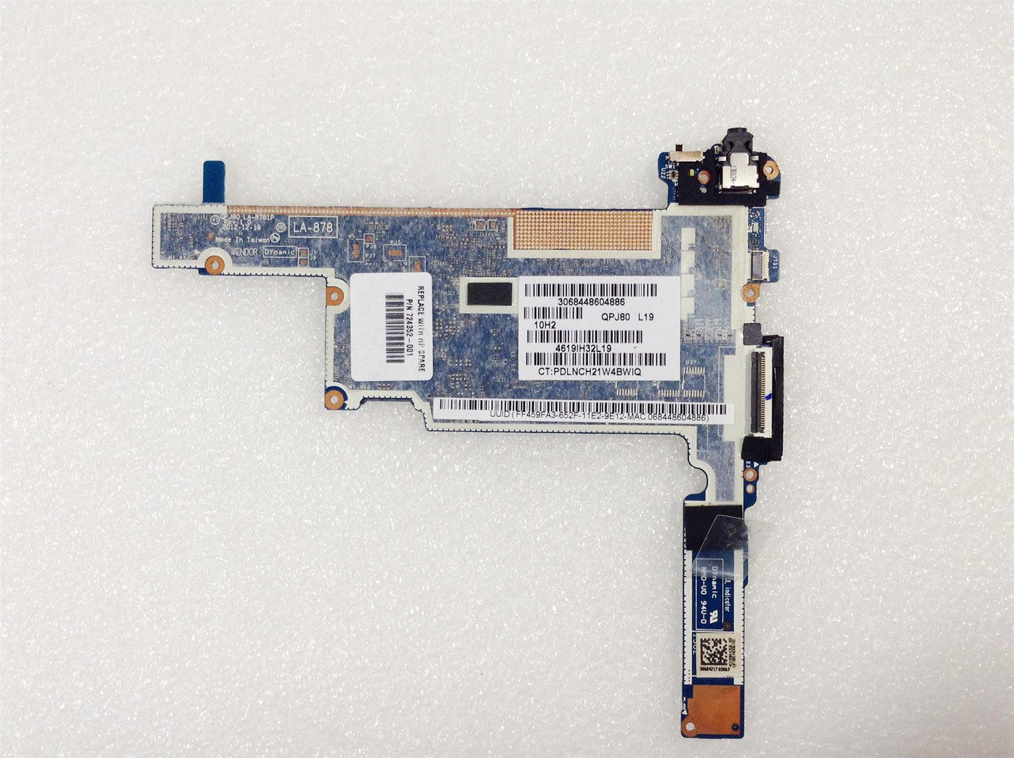 Hp 900 1000 724351-001 MotherBoard Intel Atom z2760 2 GB RAM 32GB storage flash NEW