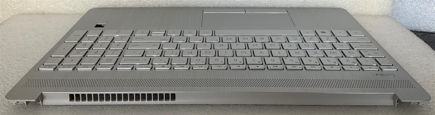 HP 15-DW HP 15-GW 15S-DU L53740-B31 L52154 US International Keyboard Palmrest