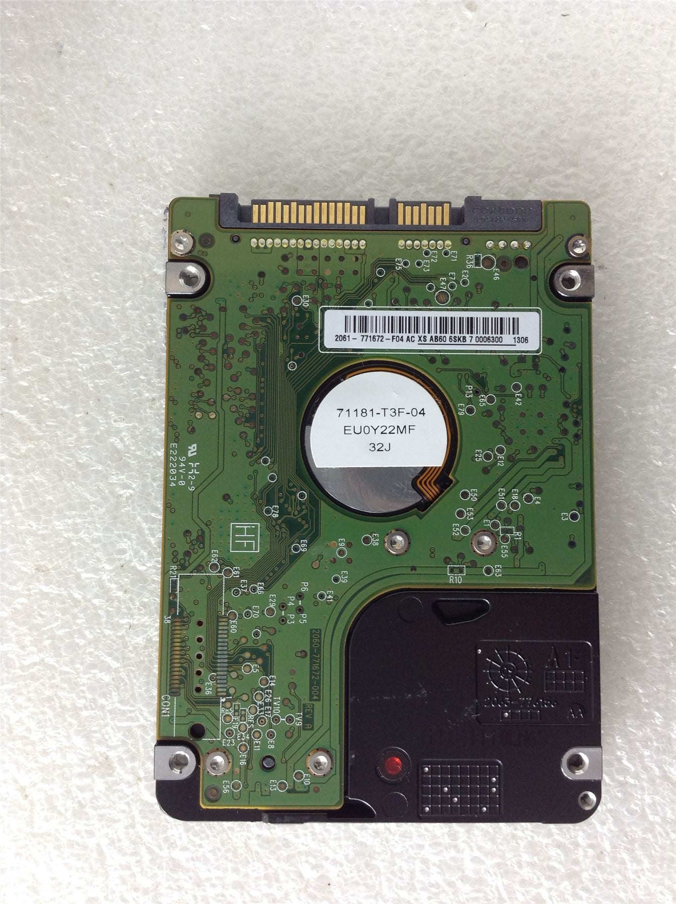 Hard Disk Drive HDD spares parts FAULTY WESTERN DIGITAL 250GB WD2500BEVT-22A23T0