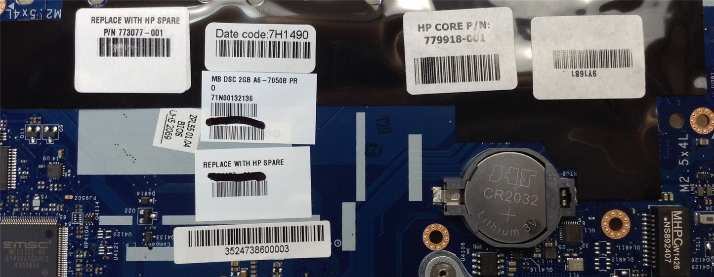 HP ProBook 455 G2 773077-001 779918 773074 AMD A6 Pro-7050B 2GB Motherboard NEW