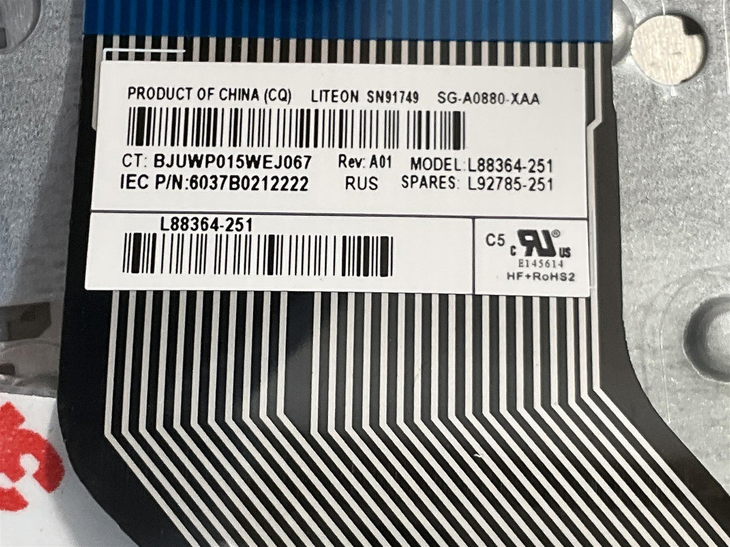 For HP LAPTOP 17-BY 17-CA M01205-251 L92789-251 Russian Palmrest Keyboard NEW