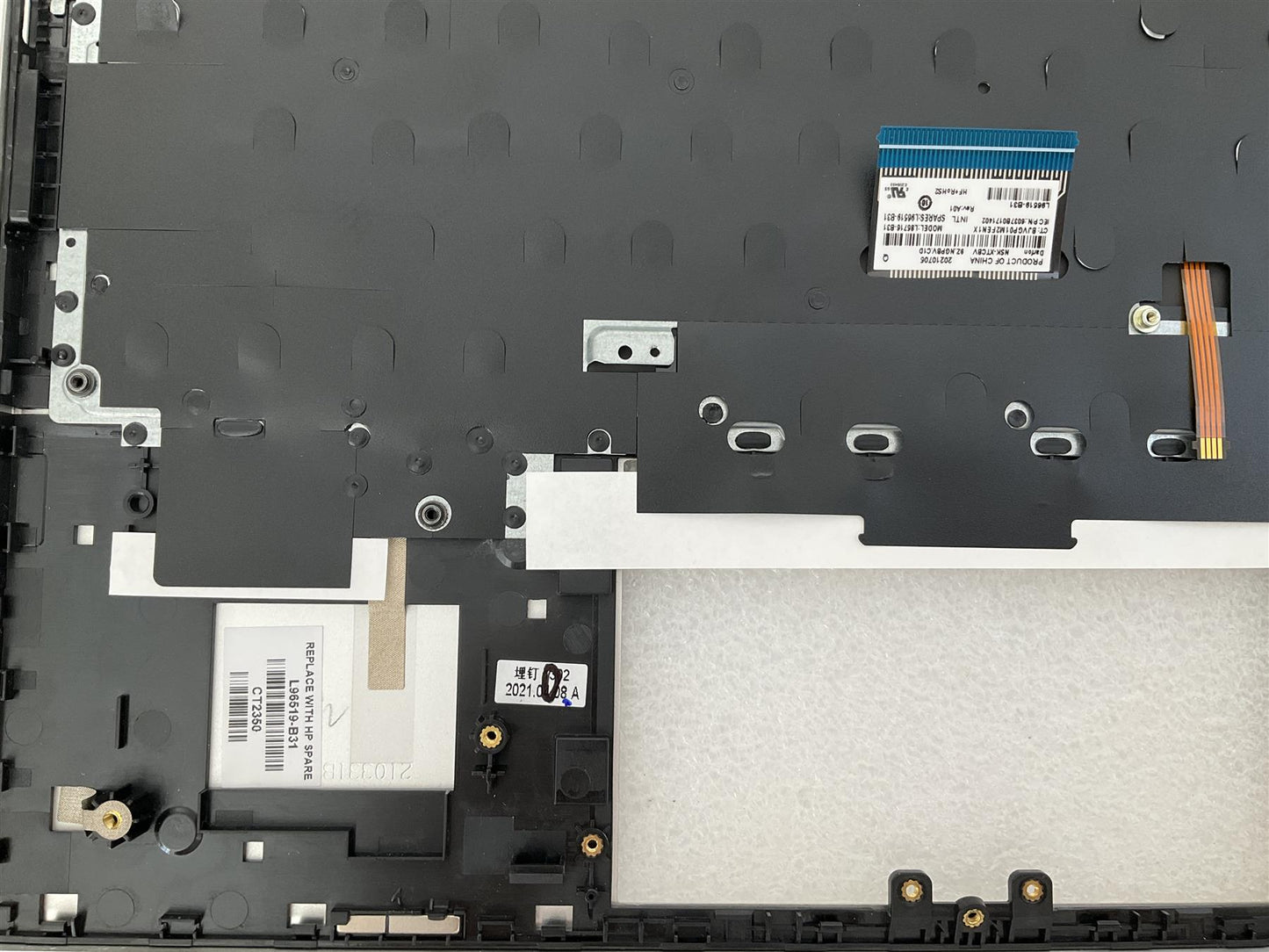 HP PAVILION X360 14-DW 14T-DW M01287-B31 US International Keyboard Palmrest NEW