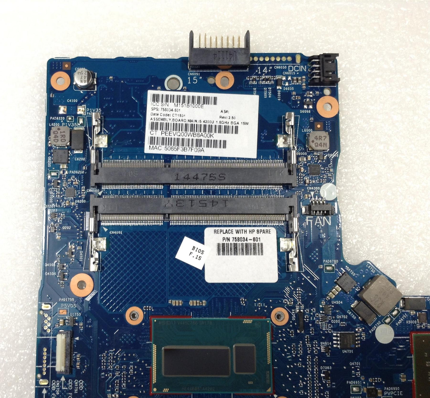 HP 350 355 G2 Notebook PC 758034-601 sending 796389 501 001 i5-4200U Motherboard Genuine NEW