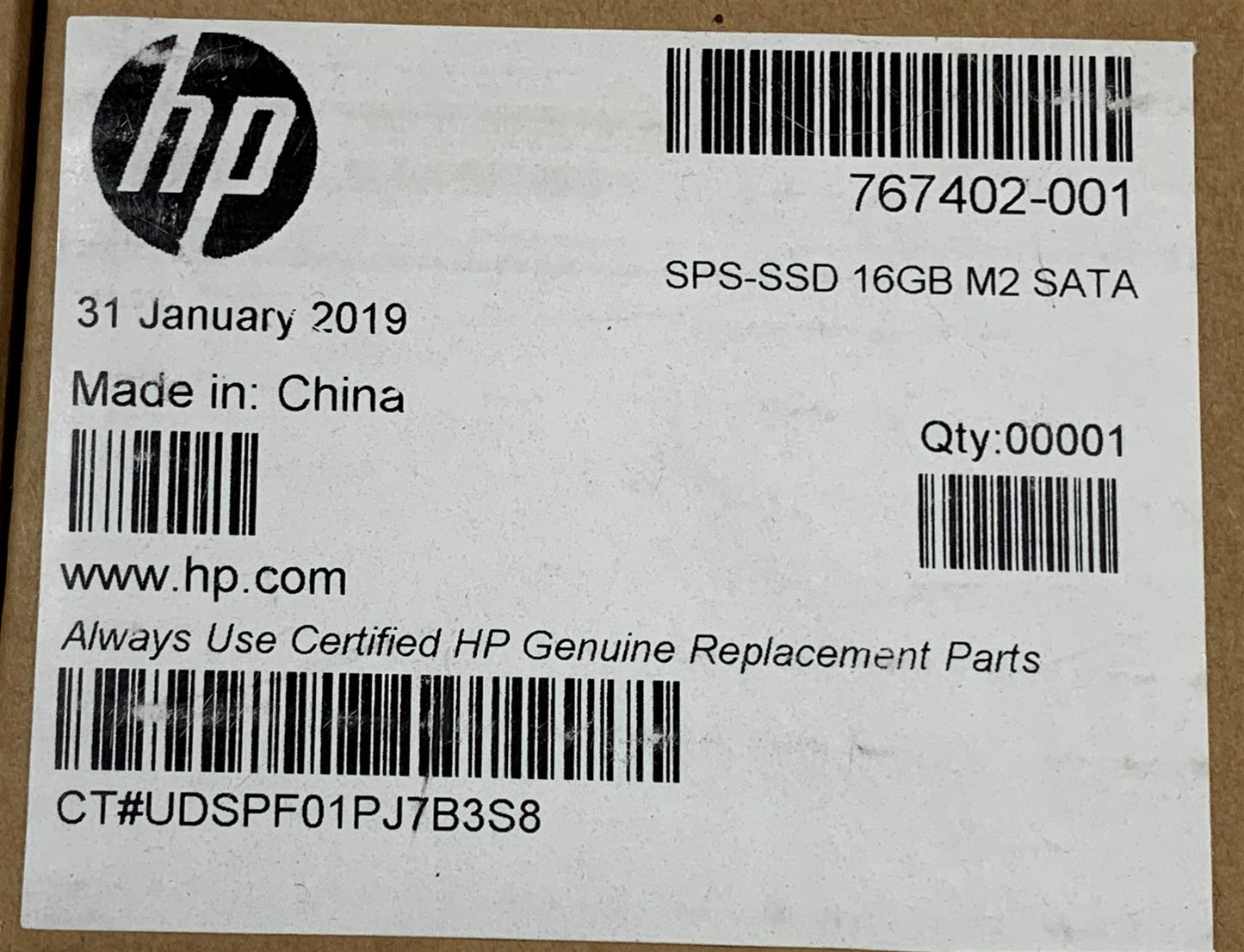 A102 - HP 767402-001 735314 Lite-On LSS-16L6G-HP 16 GB 2242 M.2 SATA Solid State Drive