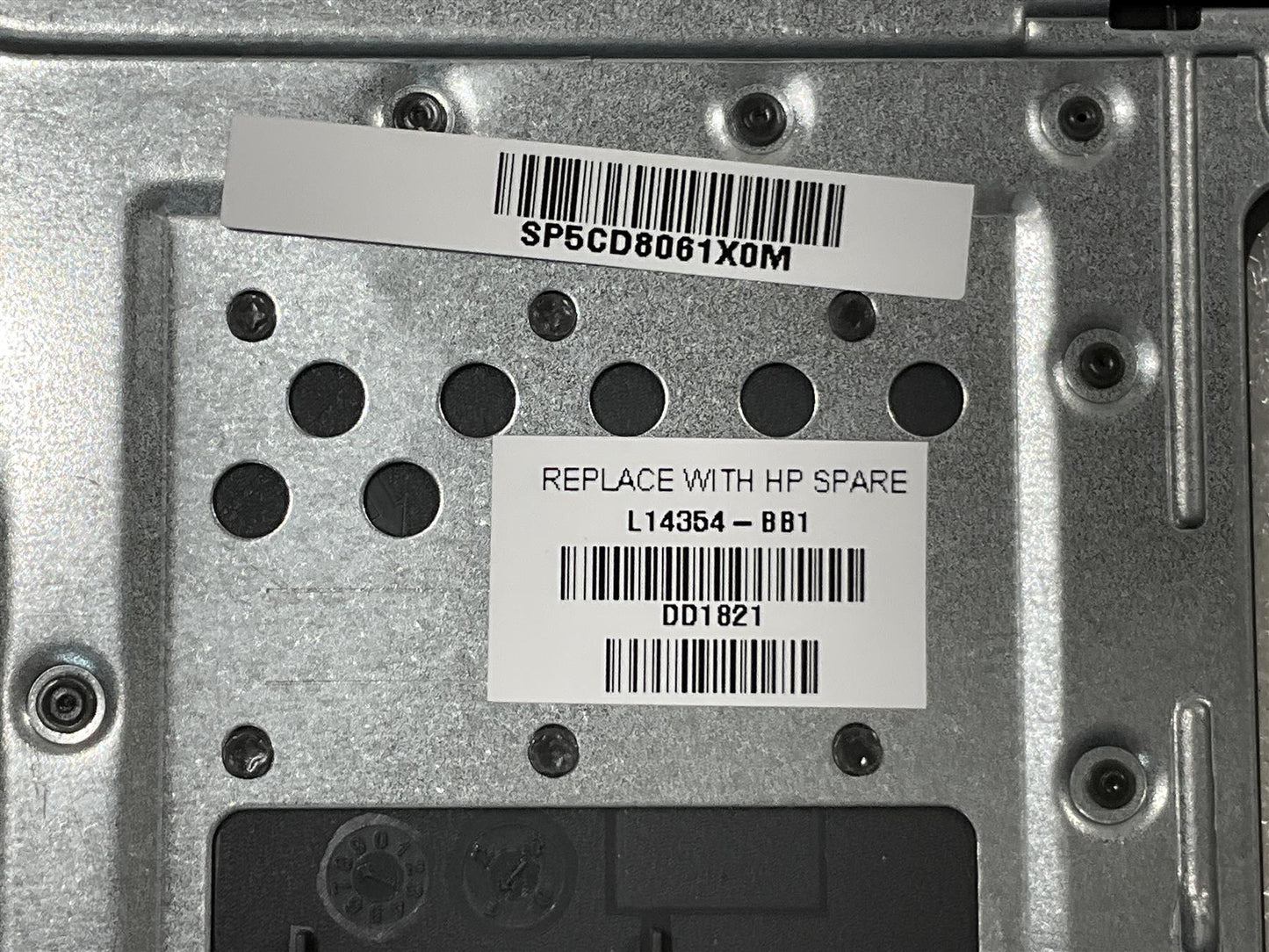 for HP Chromebook 14A G5 L14354-BB1 Israel Hebrew Keyboard Palmrest NEW