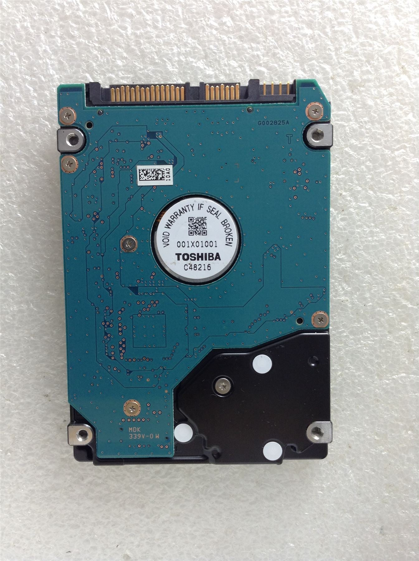 Hard Disk Drive HDD spares parts FAULTY TOSHIBA 250GB MK2576GSX HDD2J95 VL01