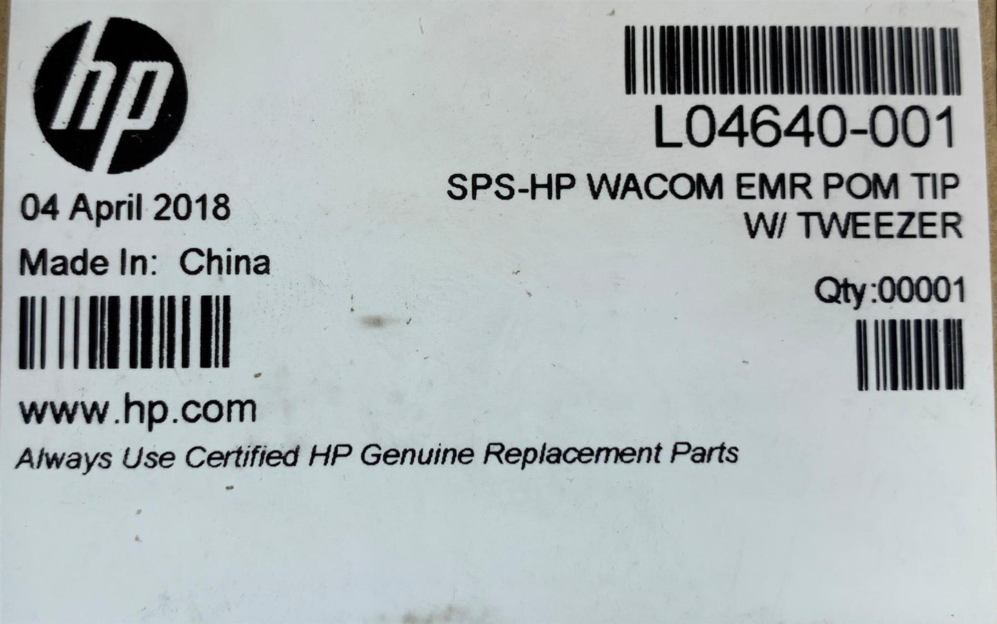 HP Chromebook x360 G1 G2 L04640-001 Pen Repair Kit With Tweezer Nib Set Genuine