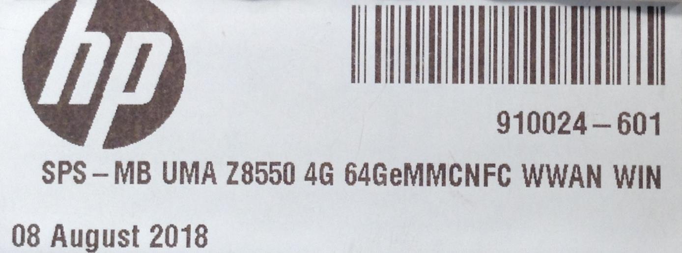 HP Pro Tablet 608 G1 910024-601 823053-301 Motherbaord UMA Z8550 4GB Geniune Original NEW