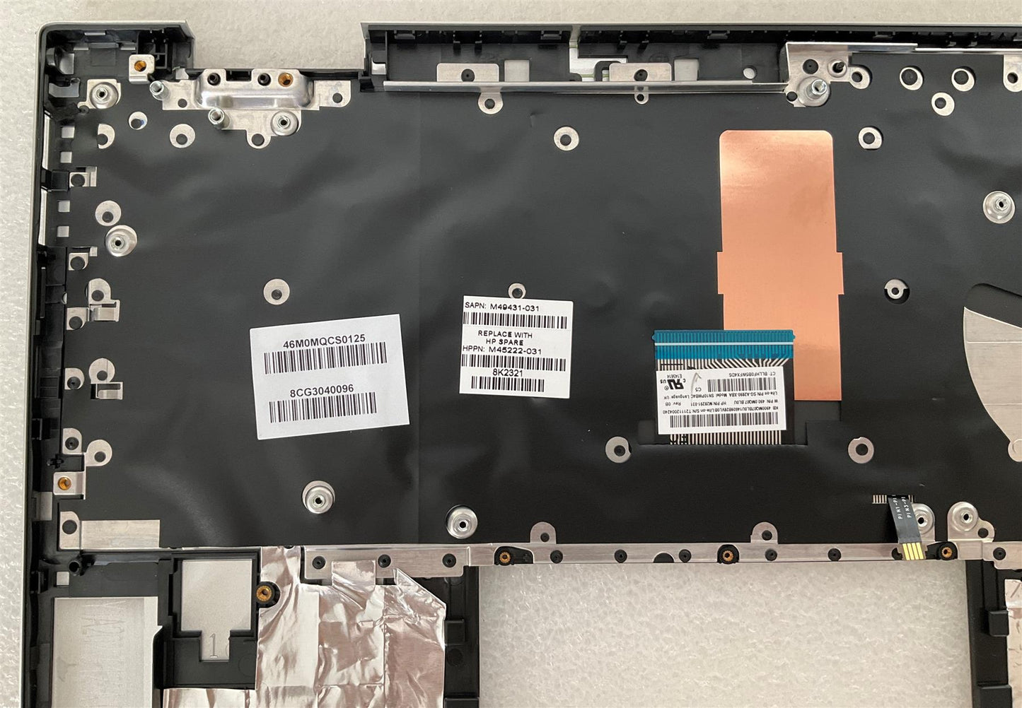 HP PAVILION X360 14-DY 14T-DY M49431-031 M45222-031 UK English Keyboard Palmrest