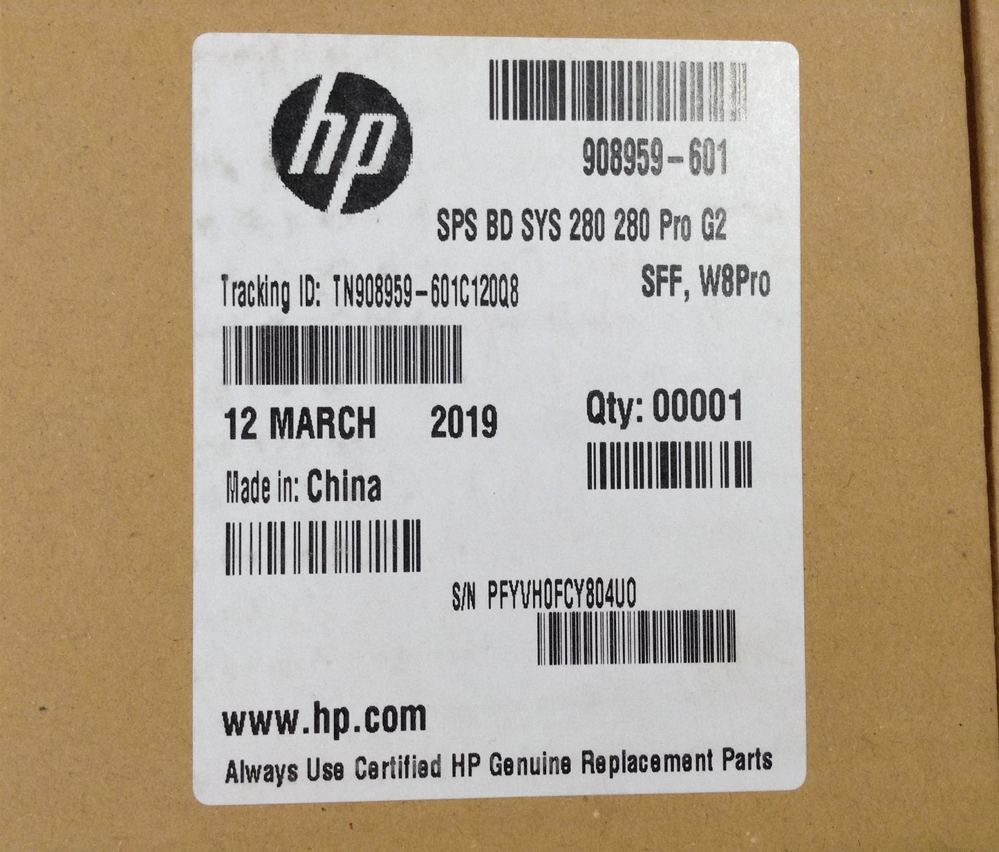 HP 280 G2 SFF PC 908959-601 L01951-601 also compatible with L01951-001 901951-001 908958-001 KBL Desktop Computer Motherboard NEW