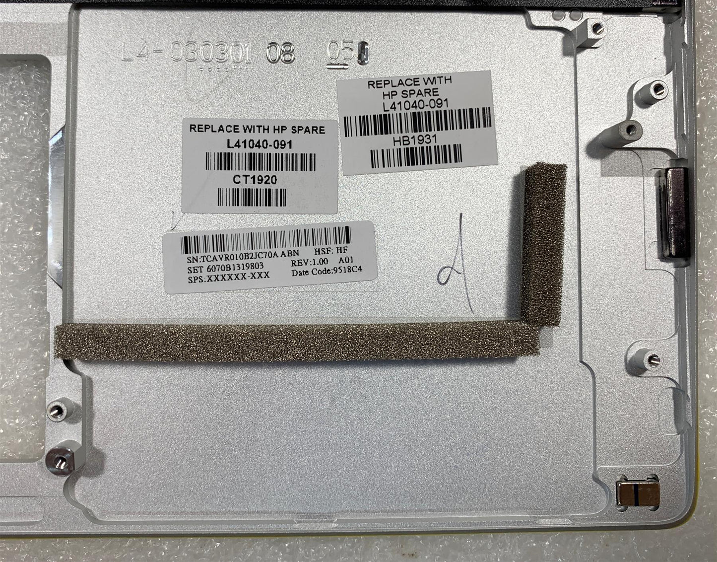 HP EliteBook x360 1040 G5 L41040-091 compatible L41041-091 Norwegian Keyboard Palmrest Norway Norse