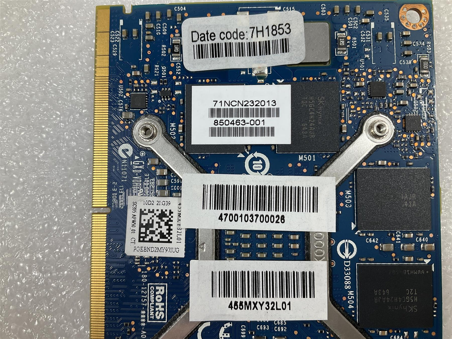 For HP 848262-001 NVIDIA Quadro M2000M Graphics Card Board N16P-Q3-A2 LS-S395P