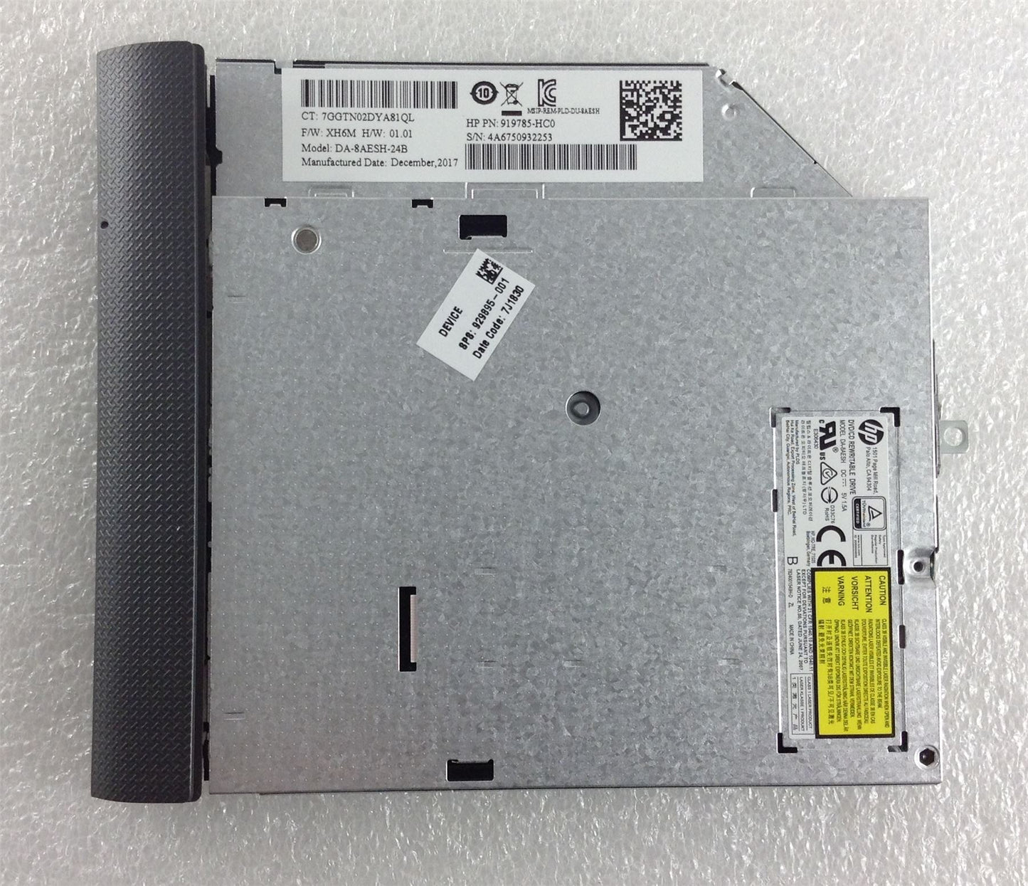 HP 255 250 G6 3KX70ES DVD RW drive writer Burner + Bezel DA-8AESH 919785-HC0 - SATILAN Resimden Kontrol edelim -