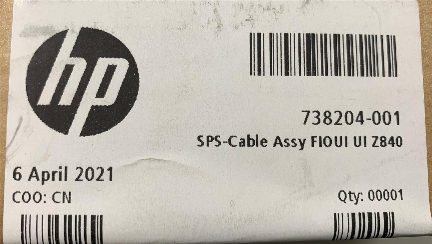 HP Z840 Workstation 738204-001 Front I/O User Interface Assembly Cable Socket