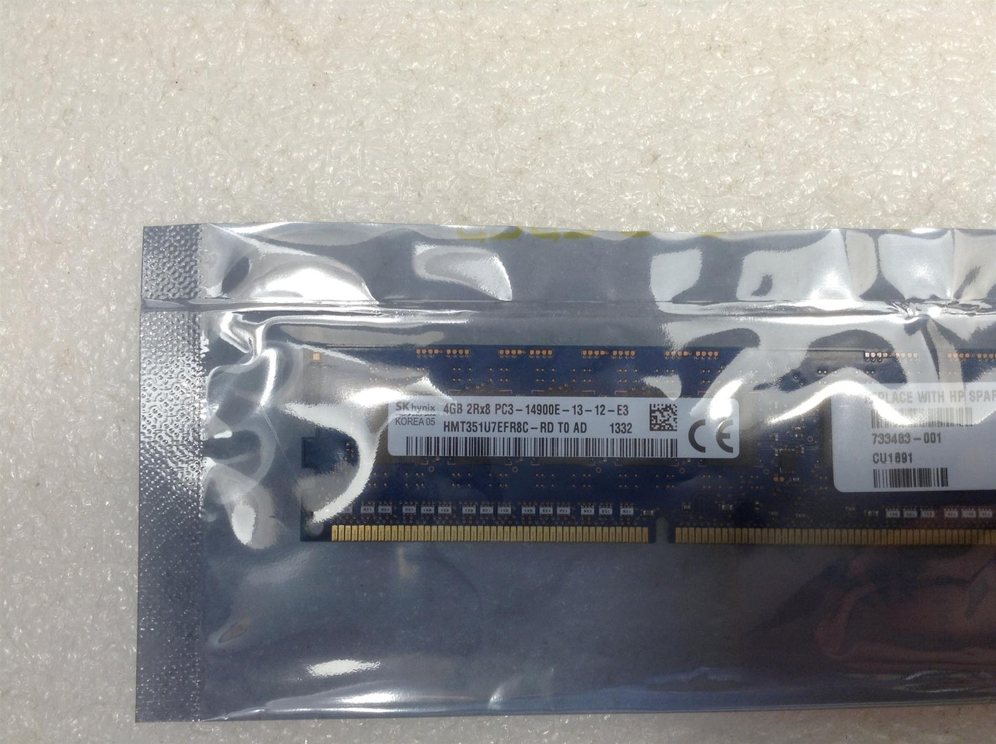 HP 733483-001 RAM 4GB 4 GB 1866 PC3-14900E Dual Memory ECC NEW