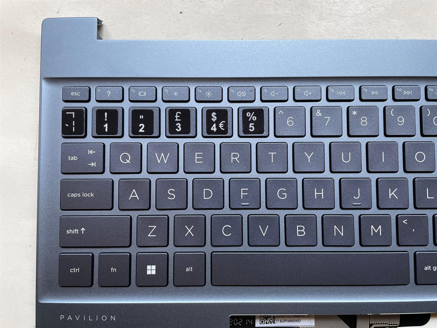 HP Pavilion 15-EG 15-EH M14600-031 M08918 UK English Keyboard Palmrest Sticker