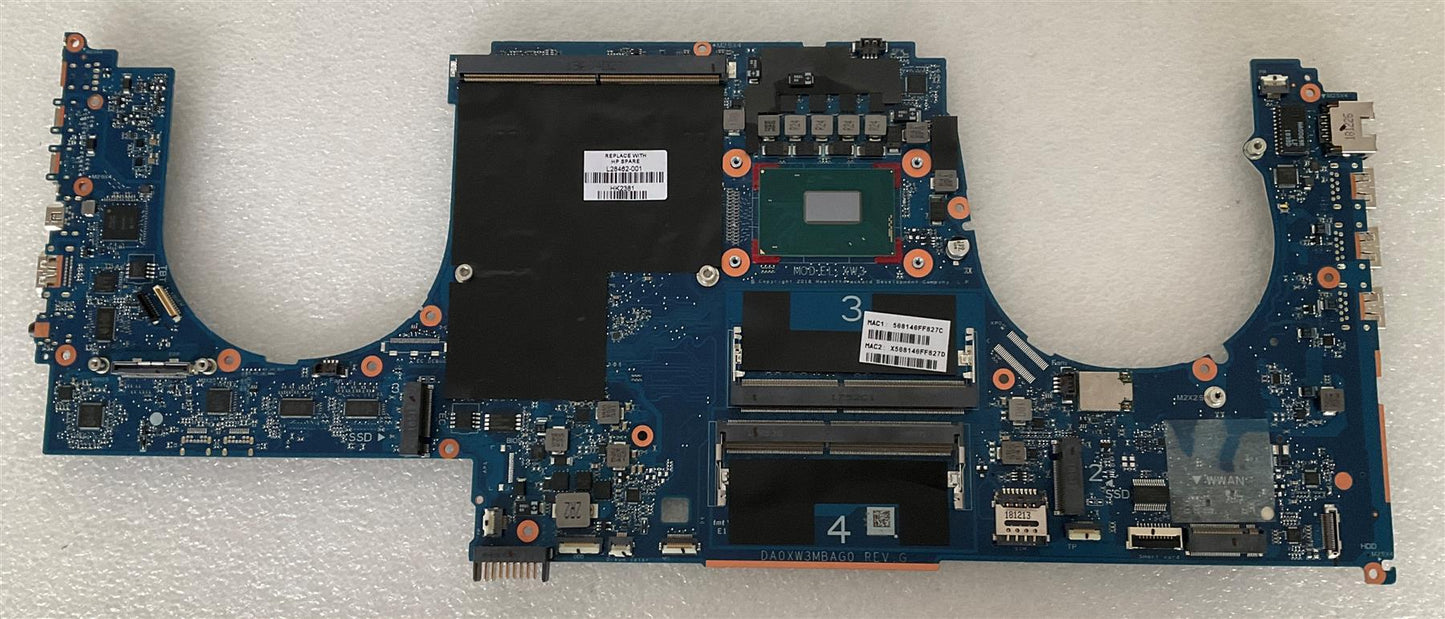for HP ZBook 17 G5 Laptop L28462-001 601 Intel Core I7-8850H DSC Motherboard NEW