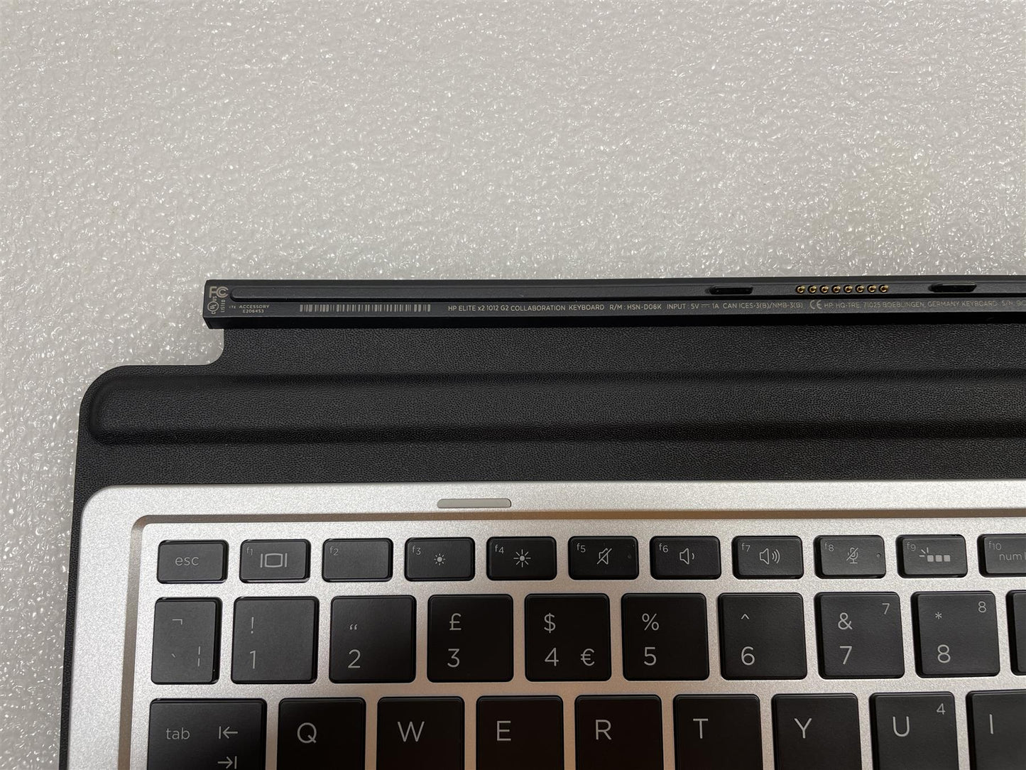 HP Elite x2 1012 G2 Tablet 922749-032 031 UK English Backlight Keyboard Palmrest