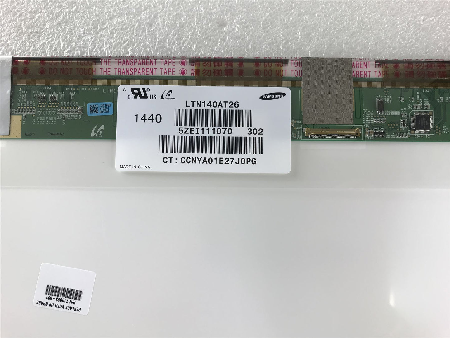 for HP-MAR19-14-Screen-643914-001 also compatible with 684347-001 LTN140AT26 302 LED HD 40pin 14inch KAL Screen LED KAL. 1366X768 14 Inch HD LED SVA Display Panel