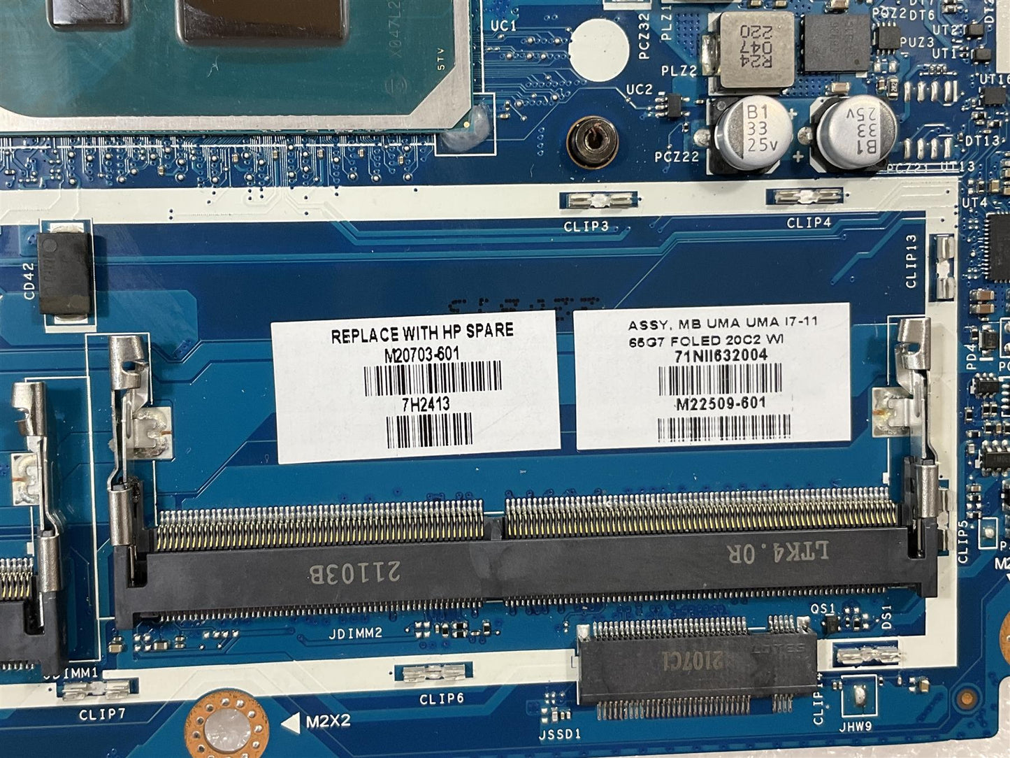 For HP Envy X360 15-ES M22509-601 M20703-601 Intel i7-1165G7 UMA Motherboard NEW