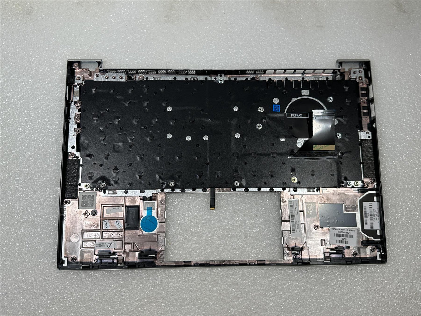 For HP EliteBook 835 G8 Ukrainian Ukraine M53846-BD1 Palmrest Keyboard Top Cover