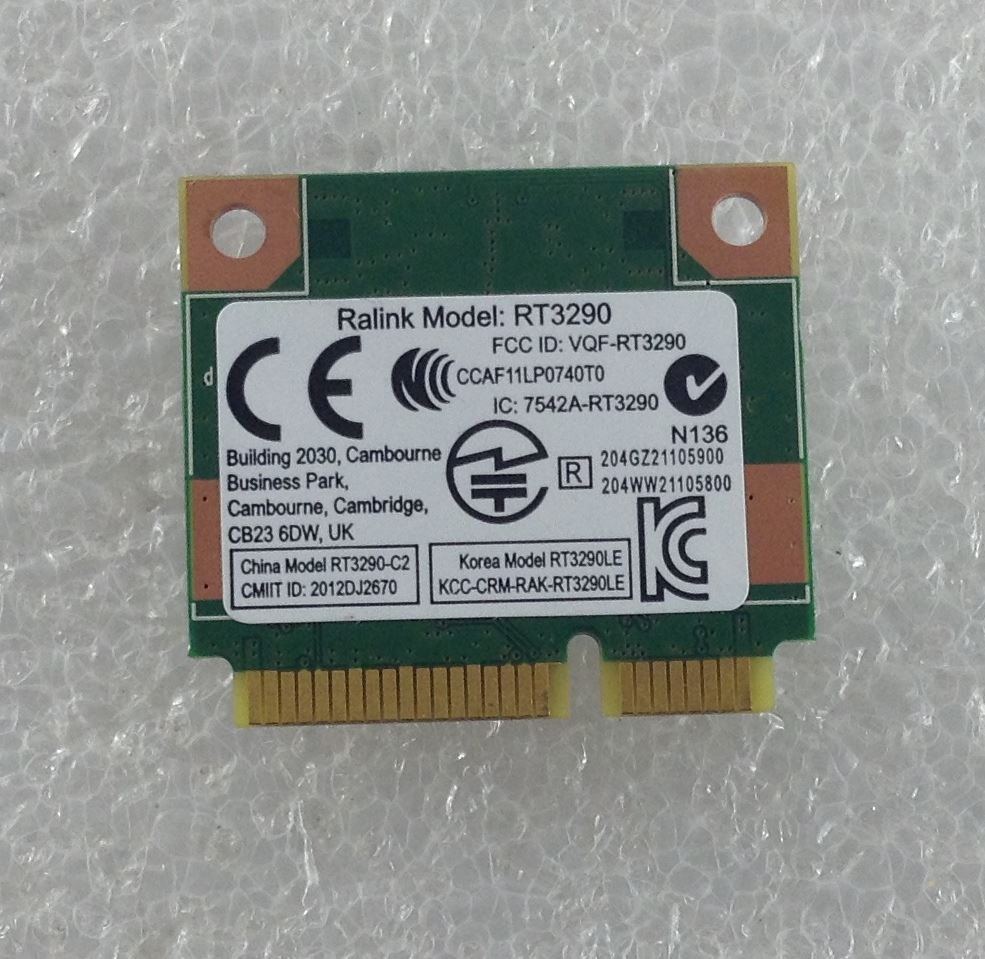 HP Probook 455 G1 Wifi Wi-Fi WLAN Wireless Card Mini PCI-E Genuine RT3290