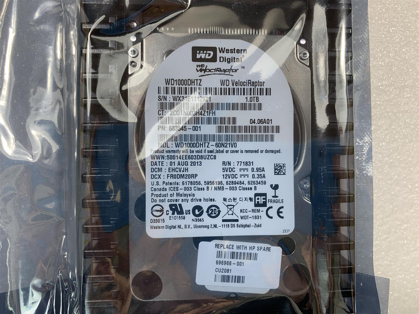A102 HP Elitebook 840 G2 696966-001 WD1000DHTZ 1TB SATA 10,000 RPM HDD Genuine NEW