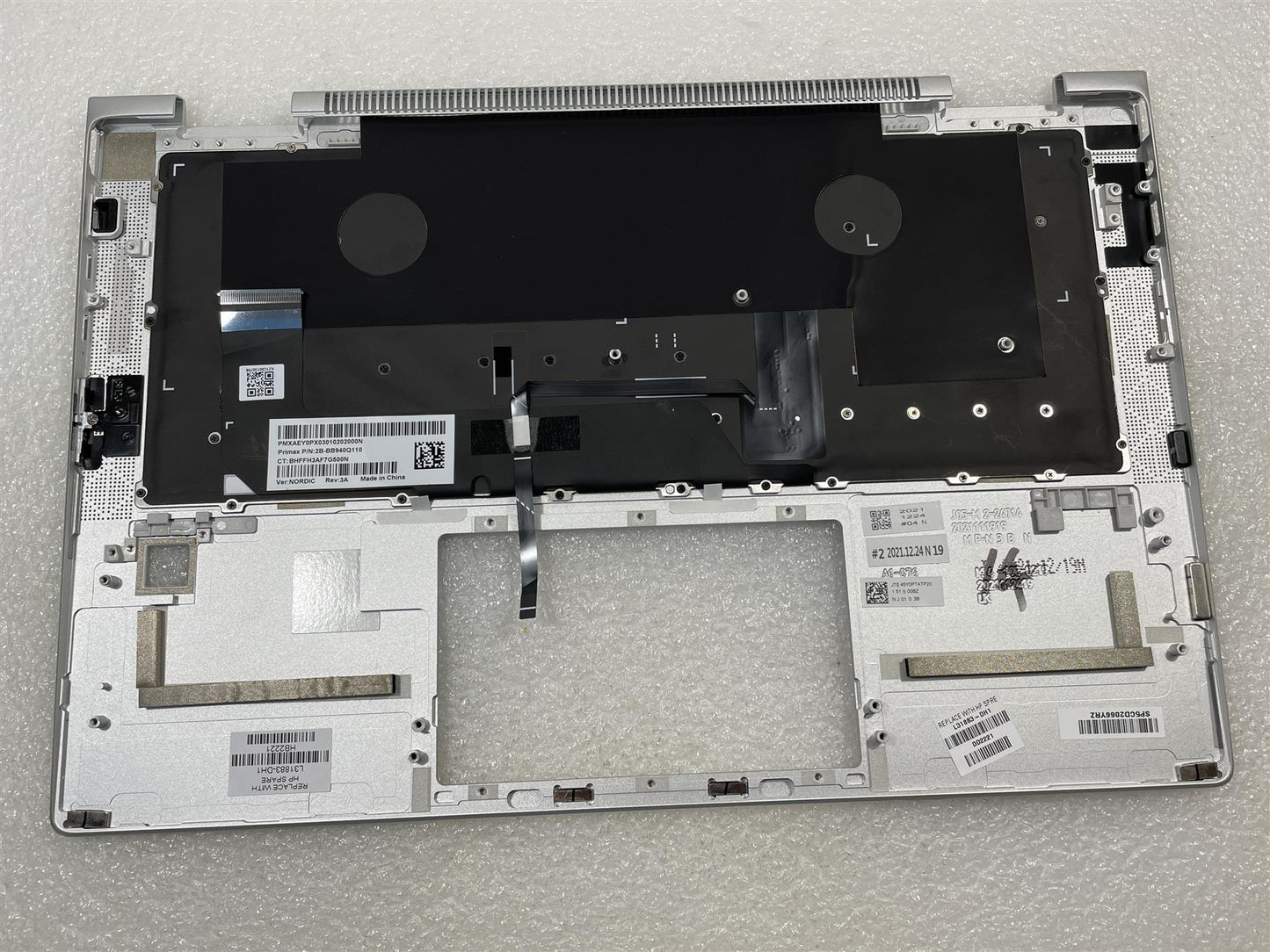 For HP EliteBook x360 1030 G3 L31883-DH1 Danish Finnish Norwegian Palmrest NEW
