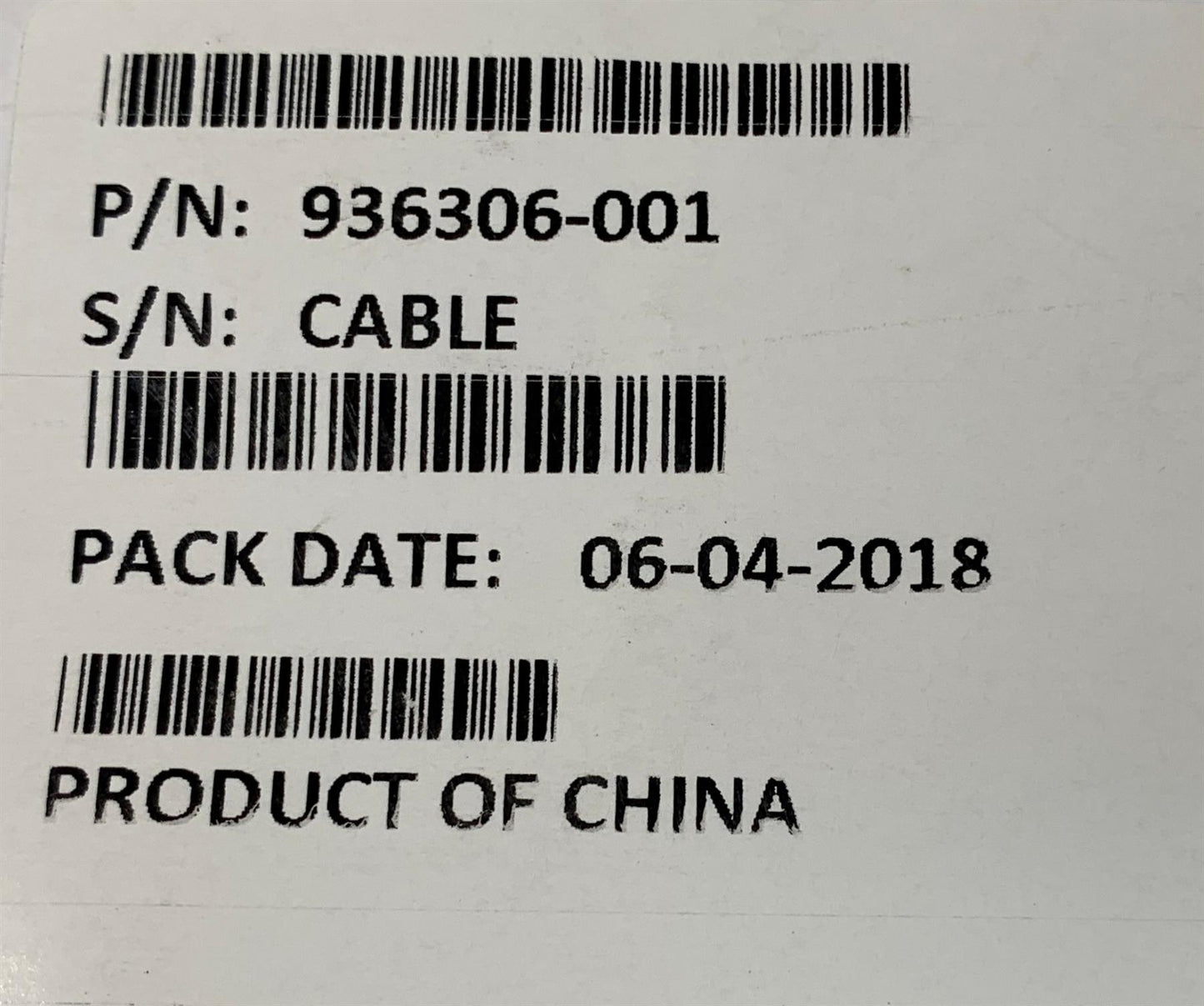 HP 936306-001 DVI D to HDMI Connector Cable Adaptor Genuine Original NEW