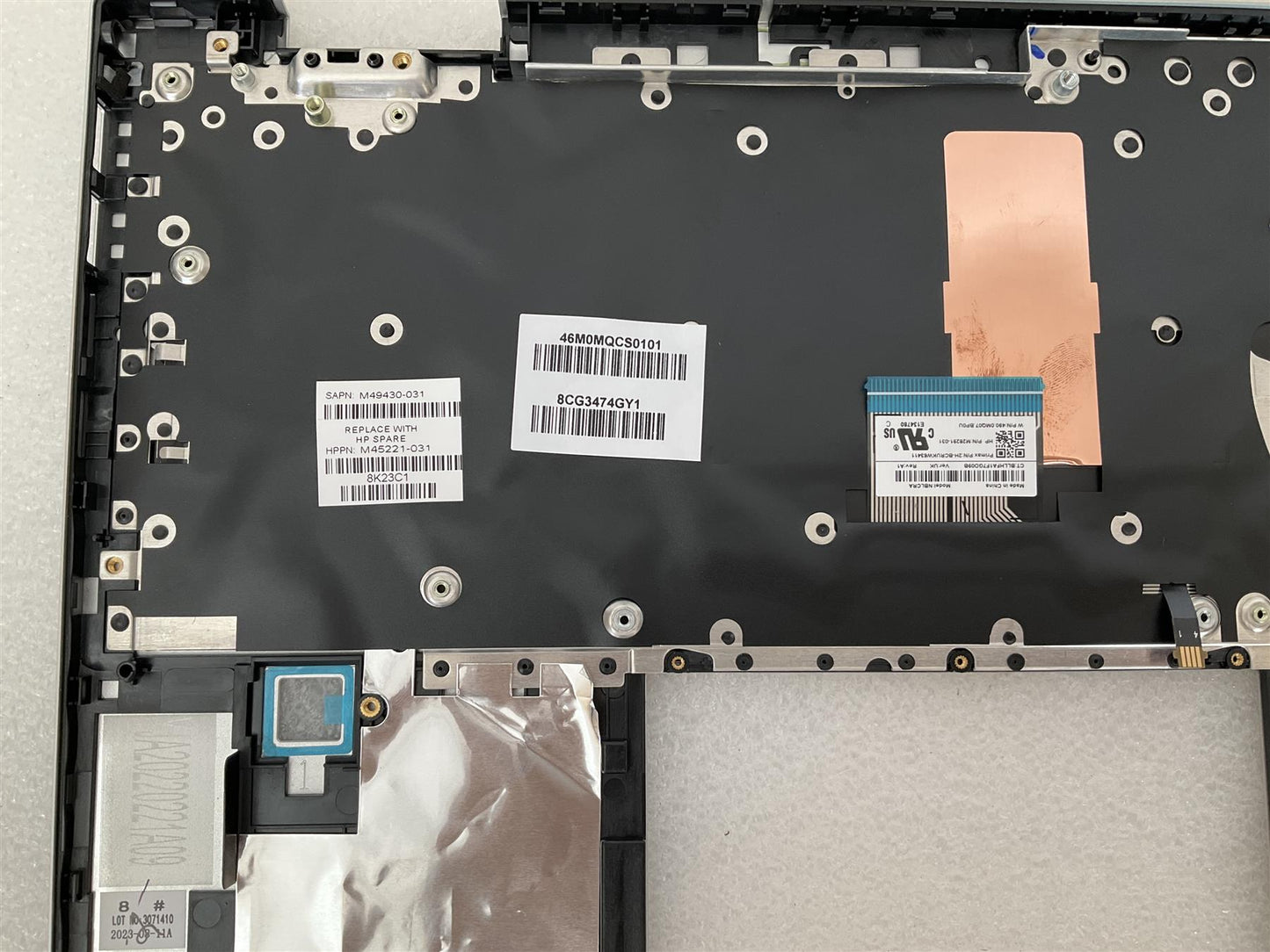 HP Pavilion X360 14-DY M49430-031 M45221-031 UK English Keyboard Palmrest NEW