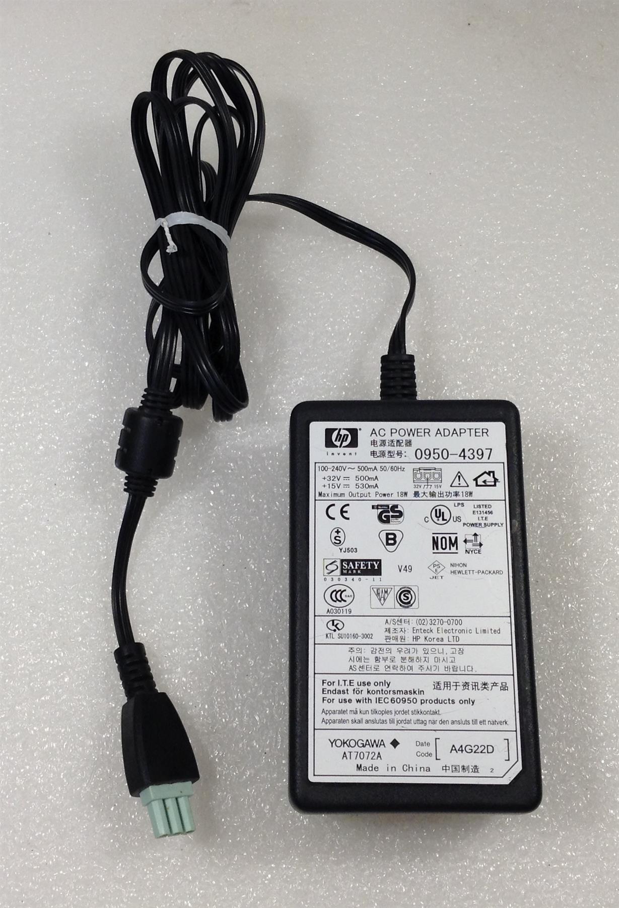 HP Deskjet 3740 Printer 0950-4397 15-32VDC 20W Power Module Genuine Original