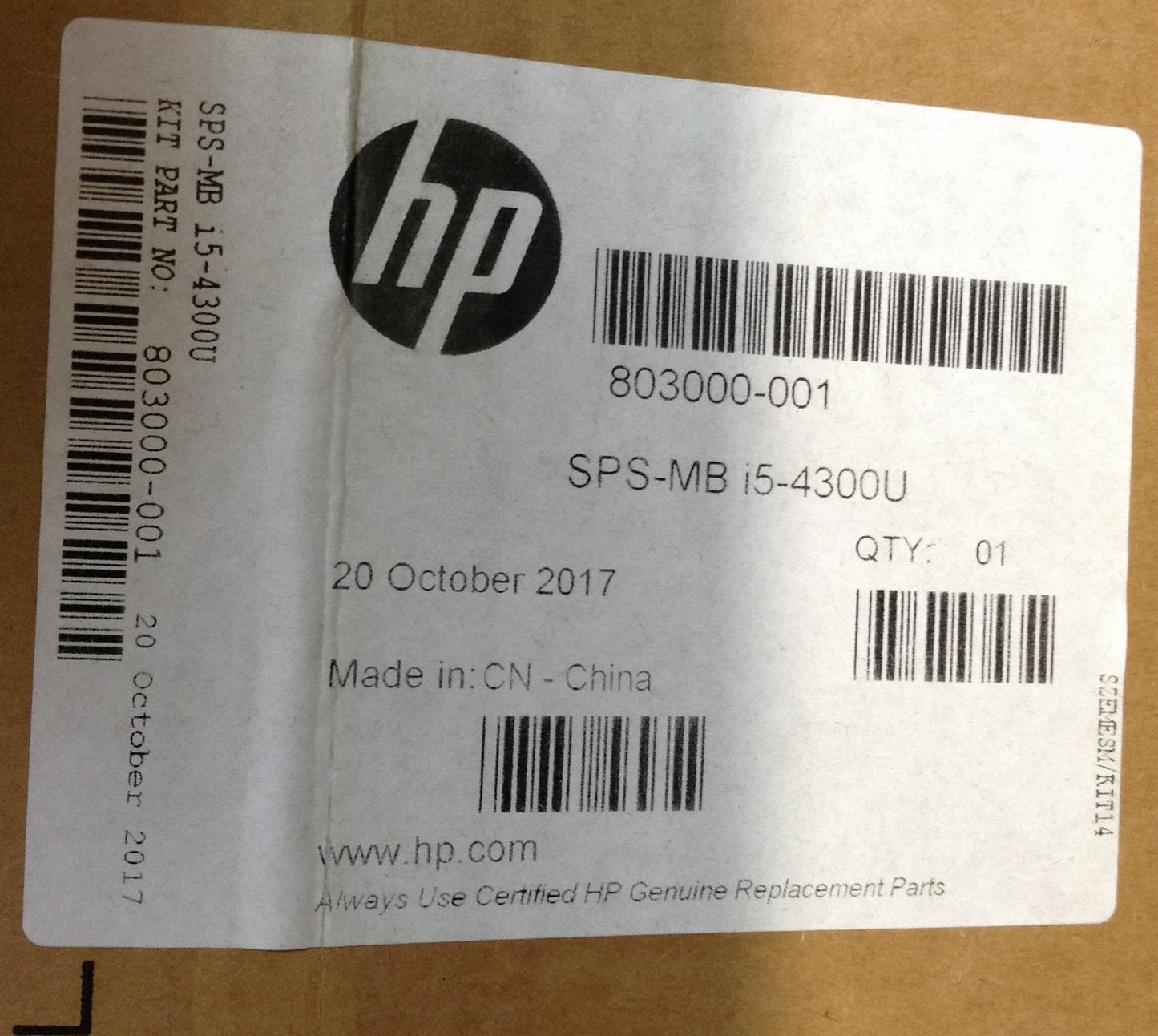 HP ELITEBOOK FOLIO 1040 G1 803000-001 803000-001 802499 Motherboard i5-4300U NEW