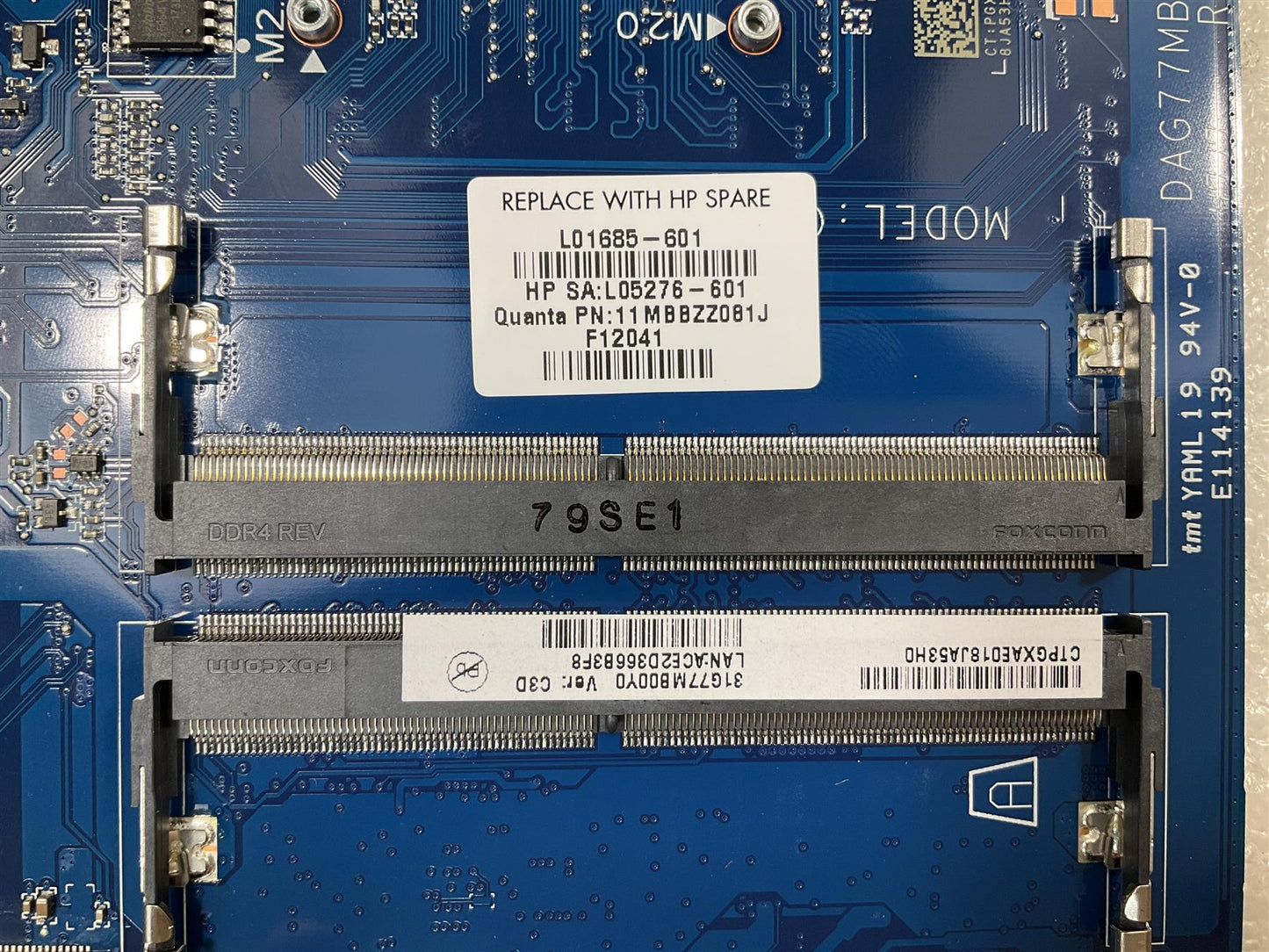 For HP Pavilion 15-CK L01685-601 L05276-601 Intel i5-8250U MX150 DSC Motherboard