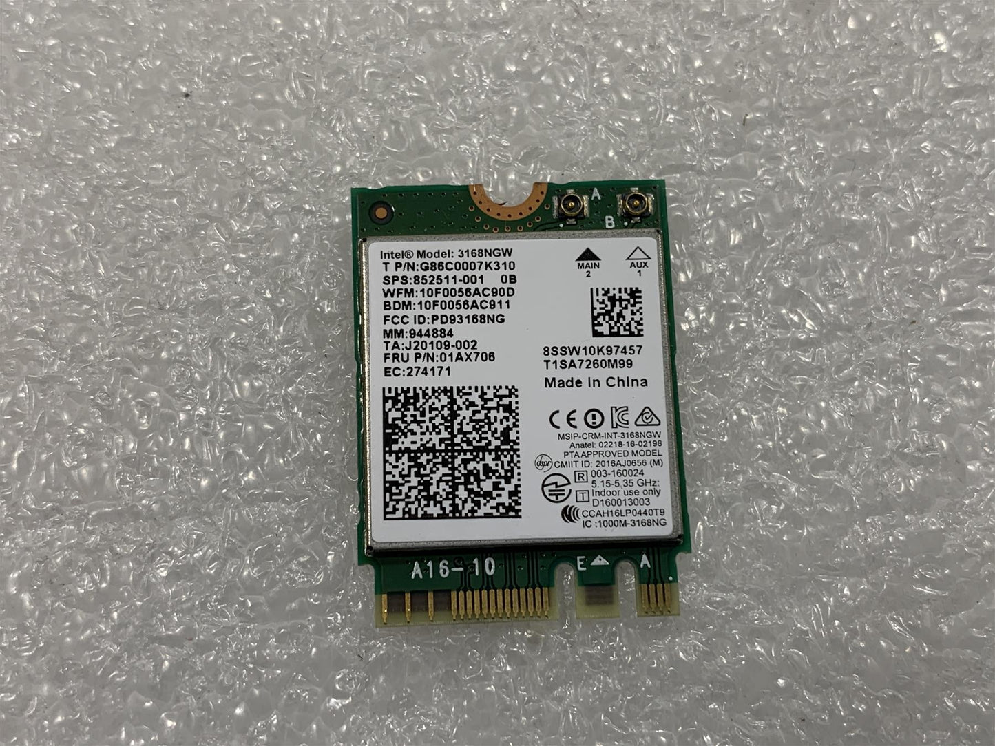 HP 902705-001 3168NGW Wireless Card 852511-001 Wifi Wi-Fi WLAN Genuine NEW