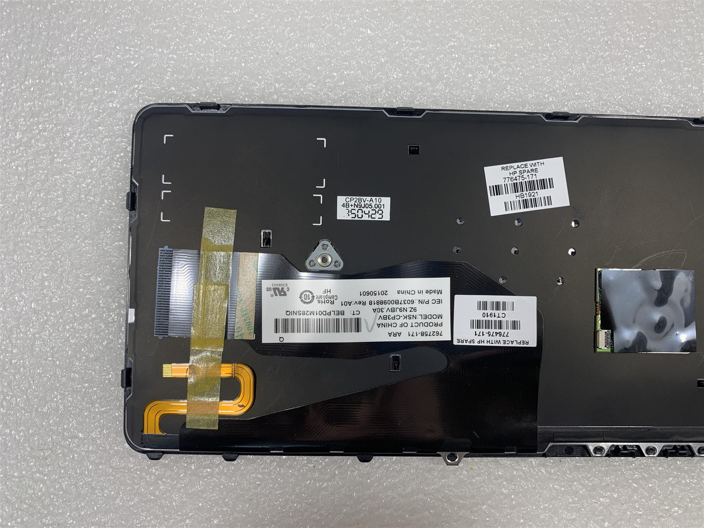 HP EliteBook 740 840 G2 Notebook 776475-171 Arabic Keyboard Saudi Arabia - - We are sending 776474-171