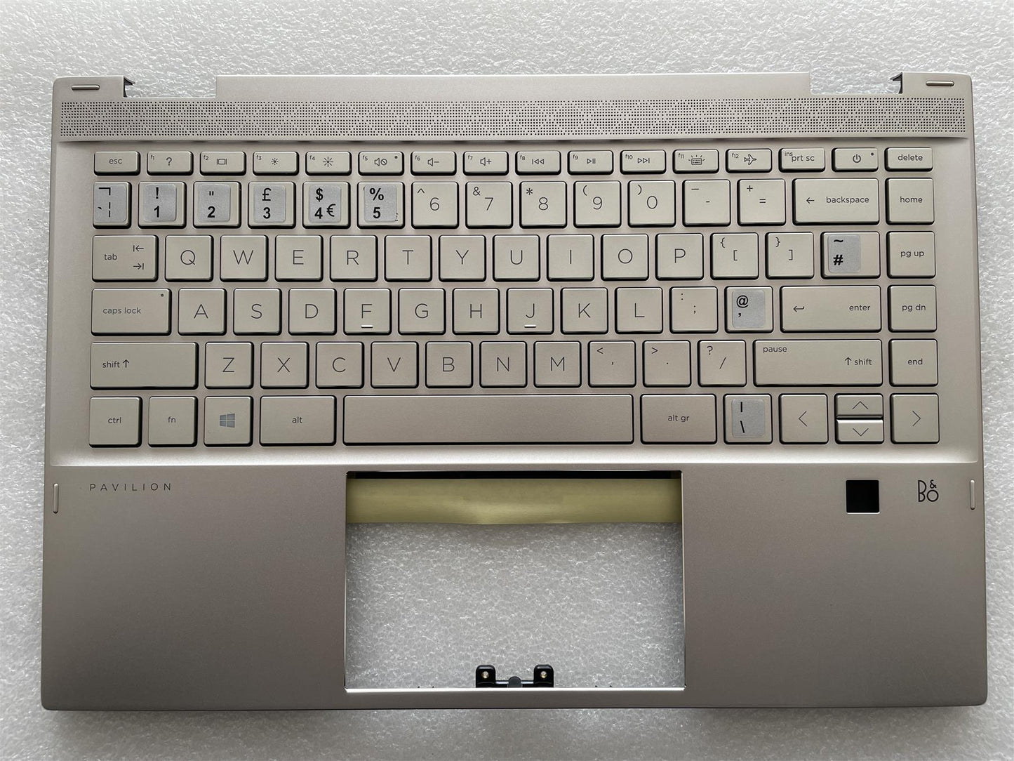 HP Pavilion x360 14-DW M01291-031 L96523-031 UK English Keyboard Palmrest NEW