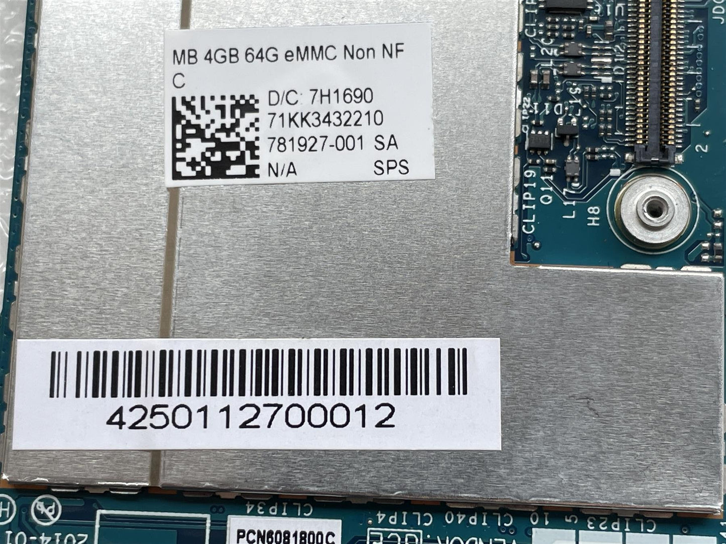 For HP ElitePad 1000 G2 Tablet 824501-301 Intel Atom Z3795 4GB 64GB Motherboard