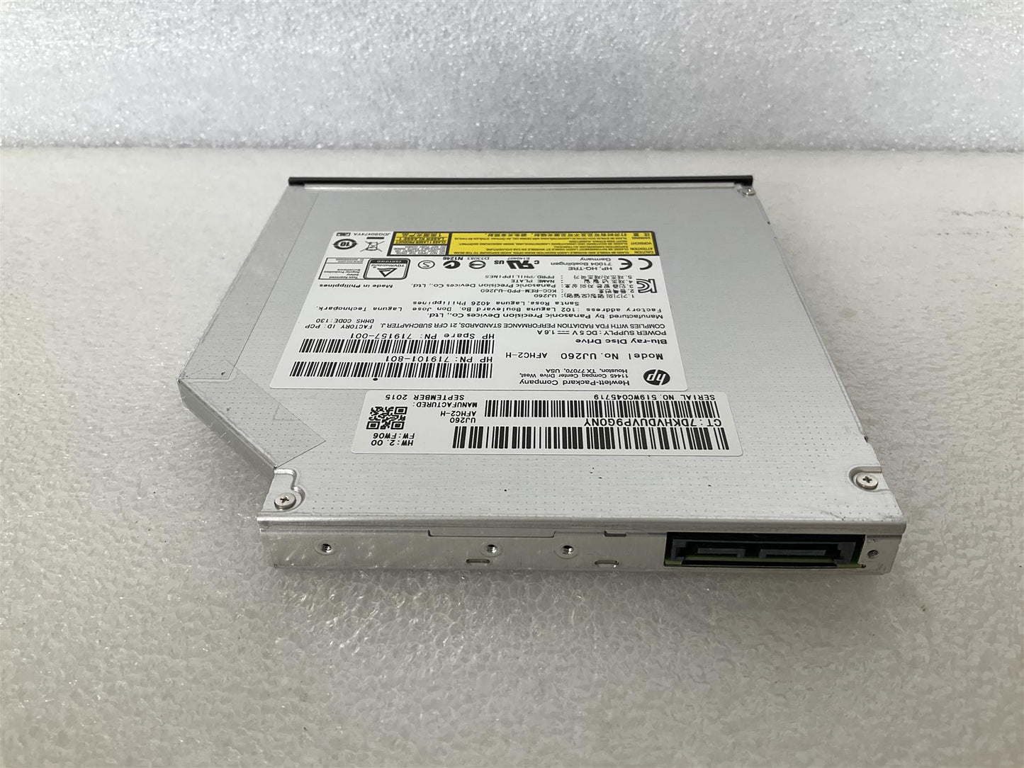 For HP 719101-801 719157-001 DVD Blu-Ray Disc Drive UJ260 SATA Blu Ray NEW