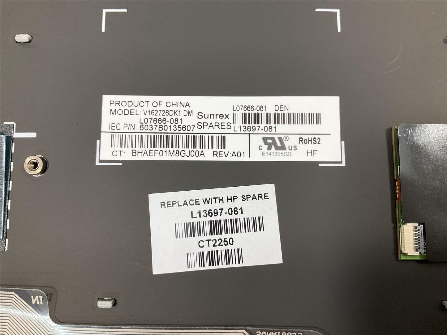 HP Elitebook 730 735 830 835 G5 G6 L13697-081 Danish Danca Backlight Keyboard