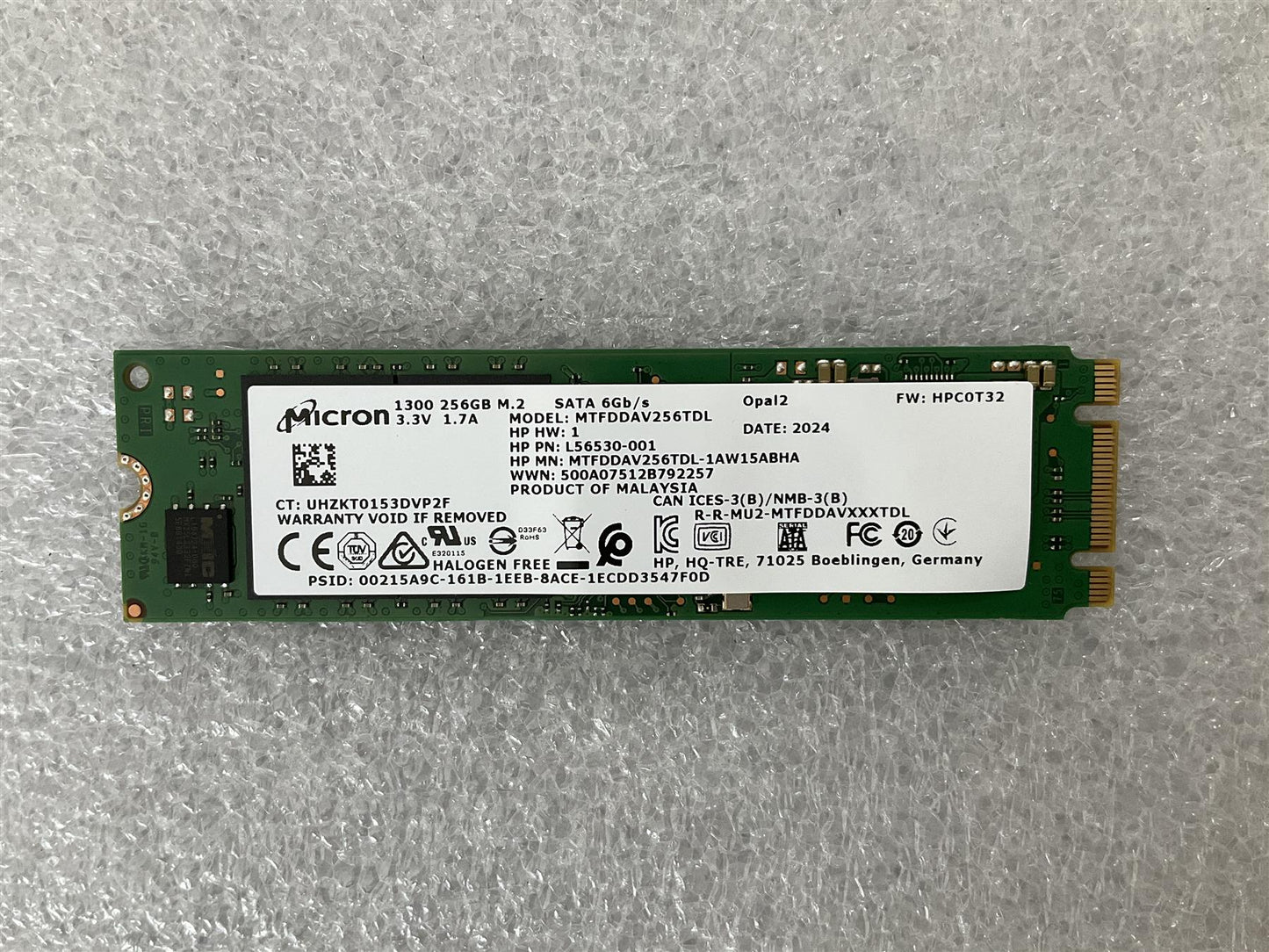 For HP 922252-001 Micron 256GB 1300 Opal2 SSD Solid State Drive M.2 SATA NEW